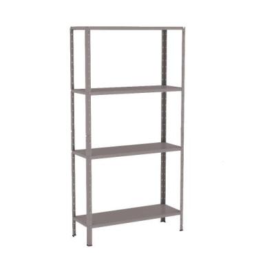 Imagem de Estante Aço 4 Prateleiras Livros Cozinha Quarto EAF006 Cinza - Elite A