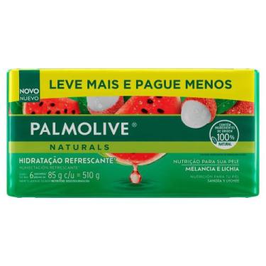 Imagem de Kit Sabonete Em Barra Palmolive Melancia E Lichia Com 6 Unidades 85g
