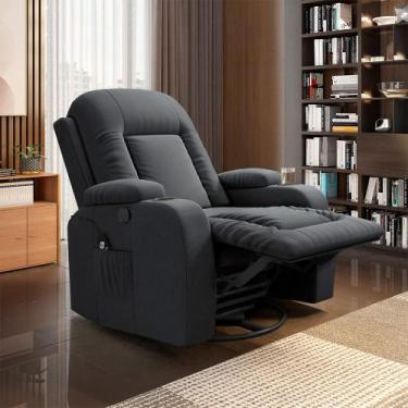 Imagem de Poltrona do Papai Reclinável Giratória e Balanço Sala de Cinema Crihs 