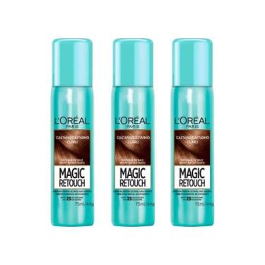 Imagem de Coloraçao Loreal Magic Retouch 75Ml Spray Castanho Claro-3Un