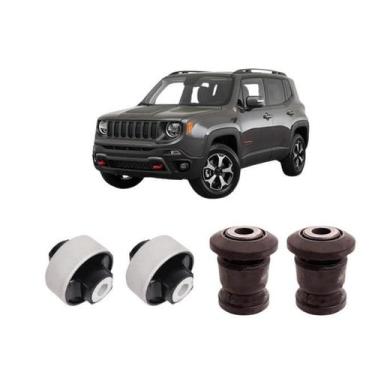 Imagem de Kit 4 Bucha Bandeja Balança Dianteira Renegade 2018 2019 20 - Grazzime