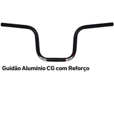 Imagem de Guidão de Ferro CB com Reforço - Guidão Moto - GTU