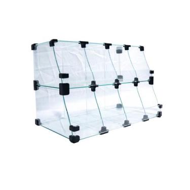 Imagem de Baleiro Preto De Vidro Piramide - 0,60 x 0,30 x 0,25m - Lm Balcoes