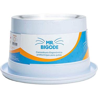 Imagem de Comedouro Antiformiga para Gatos Mr. Bigode Branco, 250ml Nf Pet para Gatos, 250ml, Branco