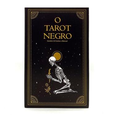 Imagem de Baralho O Tarot Negro 22 Cartas Com Manual Tarô Negro Novo - Flash