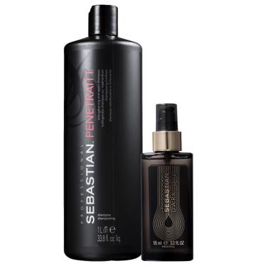 Imagem de Kit Sebastian Professional Dark Oil + Penetraitt Shampoo (2 Produtos)
