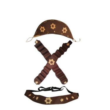 Imagem de Kit Maria Bonita Lampião infantil 3 até 7 anos São João Festa Junina -