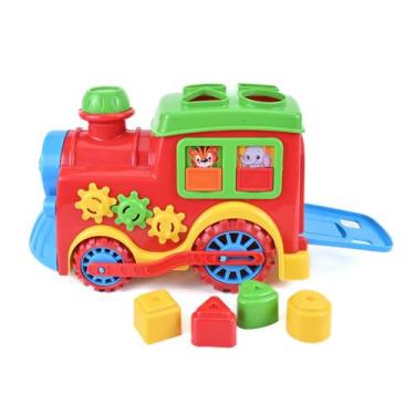 Imagem de Brinquedo Trem Didático Trenzinho Educativo Com Blocos - Divplast, Tre