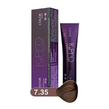 Imagem de Tintura Profissional K.PRO Caviar Color 7.35 Loiro Médio Chocolate 60g