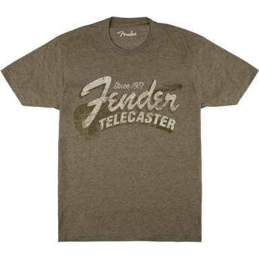 Imagem de Fender Desde 1951 Telecaster T, verde militar mesclado, camisa pequena (9101291397)