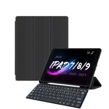 Imagem de capa case teclado smart keyboard p/ ipad 9 8 7 apple pencil - Álamo, P