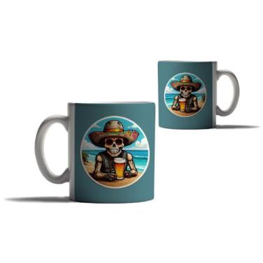 Imagem de Caneca Personalizada Presente Caveira Mexicana Praia 2 - Enjoy Shop, C
