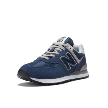 Imagem de New Balance Tênis masculino 574 Core, Azul-marinho/branco, 38