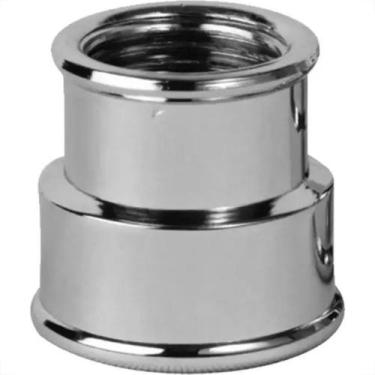 Imagem de Luva Reducao Latao Cromado Metais Rei 3/4X1/2''