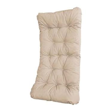 Imagem de Almofada Impermeável 110x60 Bege AcquaBlock Vime Junco Jardim Premium Muito Resistente Sol e Chuva