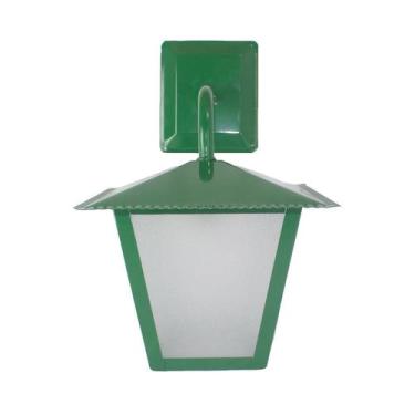 Imagem de Arandela Colonial Quadrada L4B em Aço Verde - Ideal Iluminação