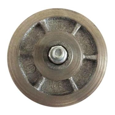 Imagem de Roldana de Ferro Fundido em "V" Raiada 2.1/2 - NM FERRAMENTAS