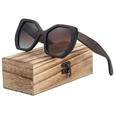 Imagem de Óculos de Sol Barcur Feminino Artesanal Polarizado Borboleta BC5000, M