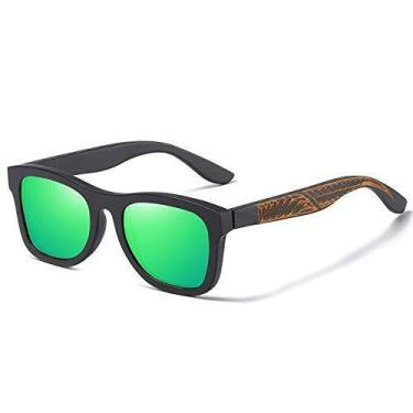 Imagem de Oculos de Sol Masculino Artesanal EZREAL com Proteção uv400 Polarizado
