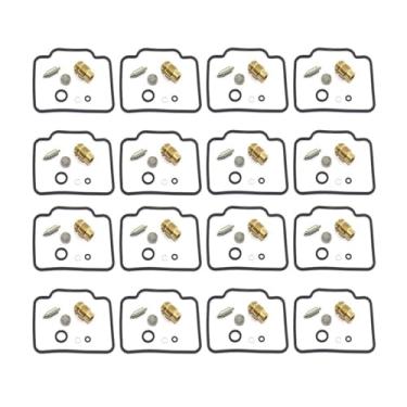 Imagem de Kit de reparo de carburador de motocicleta junta de assento de agulha flutuante para peças de reposição GSX1100F KATANA 1988-1993 GSX1100 GSX 1100 F (4 conjuntos)