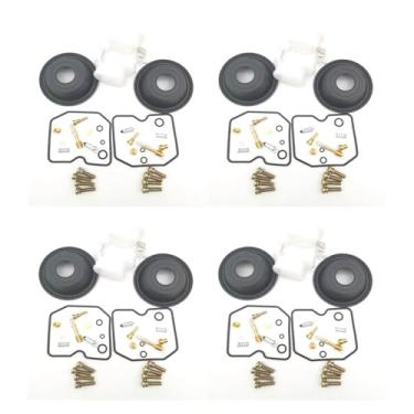 Imagem de 2 conjuntos de kit de reparo de reconstrução de carburador para 500 EN500 EN 500 EN500 EN 500 peças de substituição de parafusos de válvula de agulha de diafragma (4 conjuntos)