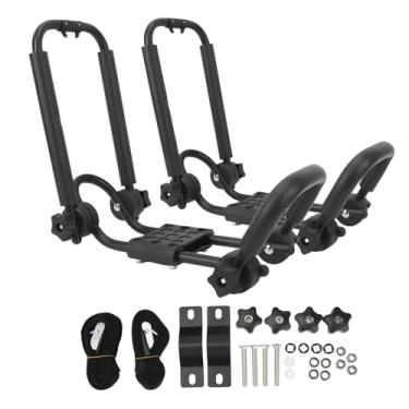 Imagem de 2pcs Caiaque Telhado Cremalheira Universal Dobrável Ajustável Canoa Carro Top Telhado Montar Transportadora para Barco SUV Caminhão Van