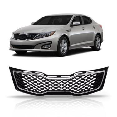 Imagem de Grade Radiador Optima 2013 a 2015 Cinza C/ Moldura Cromado - SP ACESSÓ