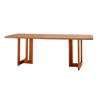 Imagem de Mesa de Jantar Retangular com Tampo Madeira Talia Imbuia 180 cm