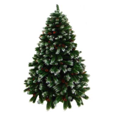 Imagem de Árvore de Natal Nevada com Cerejas e Pinhas 2,10m 1156 Hastes