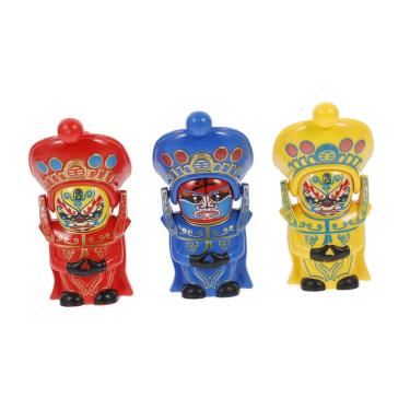 Imagem de Feltechelectr, 3 peças de bonecas que trocam o rosto da ópera de Sichuan, brinquedos chineses com ornamentos antigos para lembranças culturais tradici