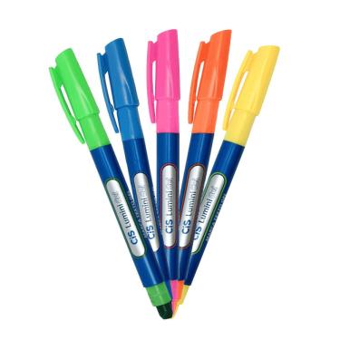 Imagem de Kit 05 Caneta Marca Texto Lumini Gel Fluorescente - CiS