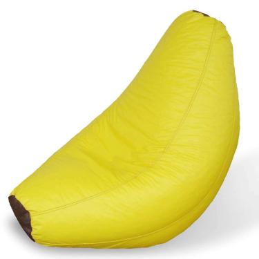 Imagem de Puff Infantil Banana Corino Amarelo