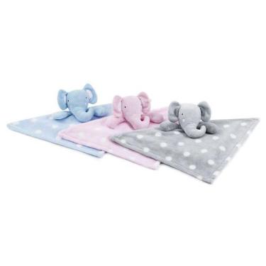 Imagem de Naninha Bebê Pelúcia Soninho Macia Antialérgica - LOANI, Azul-3108