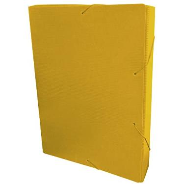 Imagem de Dello - Pasta Aba Elástico OF. LB 3,5cm Polidello Amarela, 0962.A.0010P - Pacote com 10 unidades