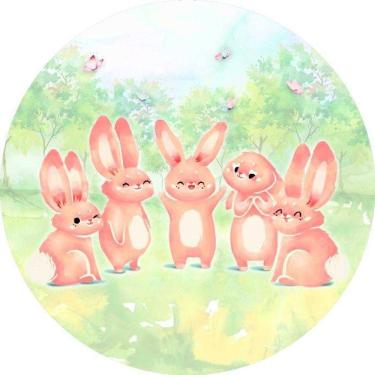 Imagem de Painel Redondo 3D Sublimado Coelho Frd-2375