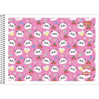 Imagem de Caderno de Desenho e Cartografia Pepper Capa Flexível 40 Folhas Tilibra