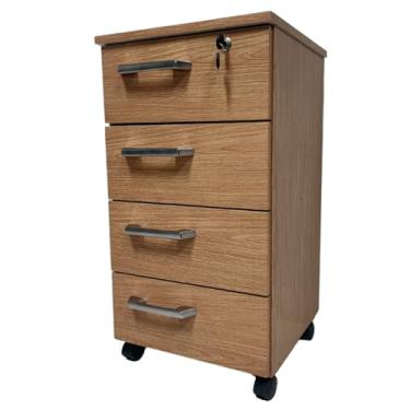 Imagem de Gaveteiro Paris Organizador 4 Gavetas Com Rodinhas - Freijó