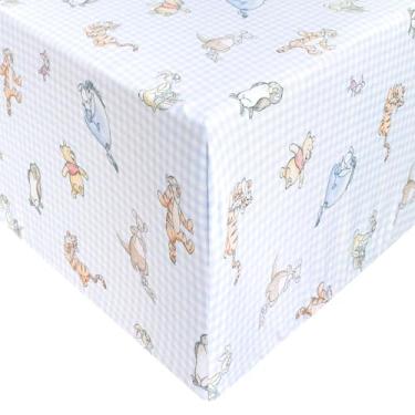 Imagem de Lençol de berço de malha premium/lençol infantil Ursinho Pooh & Friends por Copper Pearl