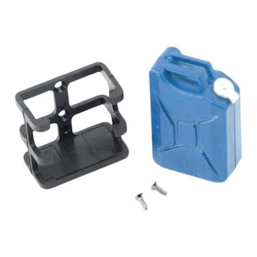 Imagem de TTETTZ RC CRAWLER CAR DECORAÇÃO RC Tanque de combustível 1:10 Parte sobressalista realista para 1/10 Acessório de caminhão de rastreamento de em escala, Azul
