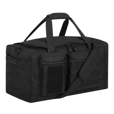 Imagem de YoKelly Bolsa de ginástica masculina tática 40L, Preto, 22inch, Bolsa esportiva tática