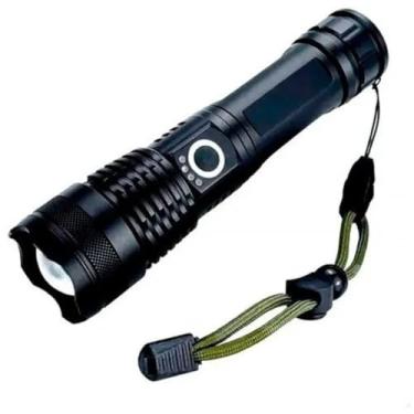 Imagem de Lanterna Tática Militar Led Recarregável T9 Zoom Bateria USB