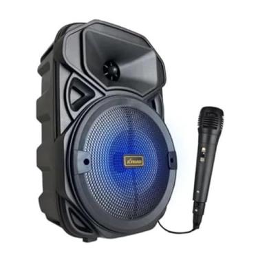 Imagem de Caixa de som bluetooth portátil com microfone FM USB