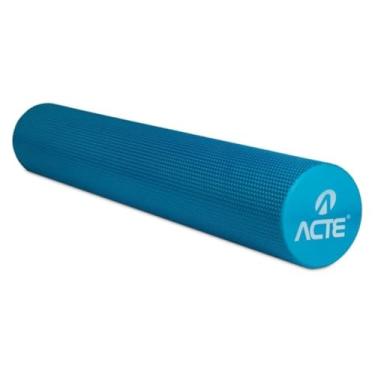 Imagem de Rolo de Liberação Miofascial Foam Roller em EVA - Rolinho Ideal Para Massagem, Fisioterapia, Yoga, Pilates, Ginástica, Alongamento, Exercícios em Casa, Lombar, Academia