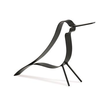Imagem de Enfeite Decorativo pássaro em Metal Preto 19x7cm