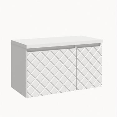 Imagem de Gabinete 1 Porta 1 Gaveta 80cm Mônaco Darabas Agardi Branco