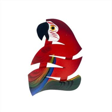 Imagem de Descanso De Panela Artesanal Arara Aparador Para Mesa - Atelie Center (Vermelha)