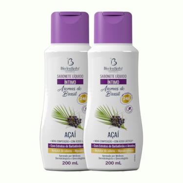 Imagem de 2 UNDs Sabonete Líquido Íntimo Açaí 200ml Bio Instinto (Extrato de Barbatimão e Aroeira)