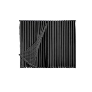 Imagem de Cortina Microfibra Com Voil 2,80X2,30 Para Trilho Suíço - Ludatex
