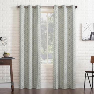 Imagem de Sun Zero Kenwood Painel de cortina blackout com ilhós, 101,6 cm x 160 cm, pedra