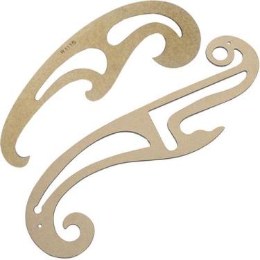 Imagem de Réguas De Curva Francesa E Moldes Alfaiate Confecção Textil - LAPIDARE